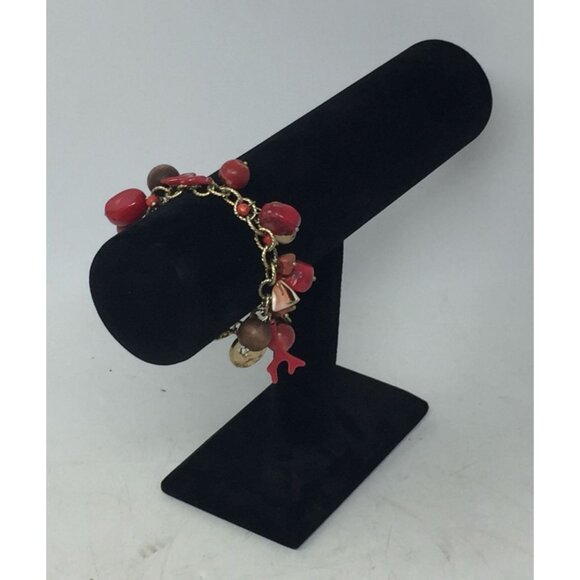 Vintage Women's Beach Themed Chunky Charm Bracelet - Picture 4 of 10